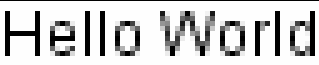 此图表示“Hello World”字符串的抗锯齿提示。