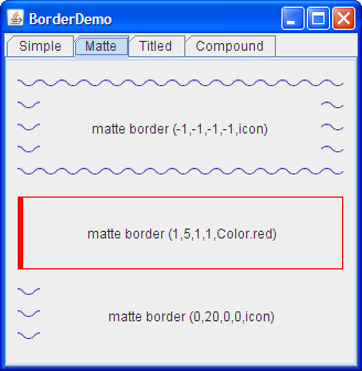 BorderDemo：亚光边框