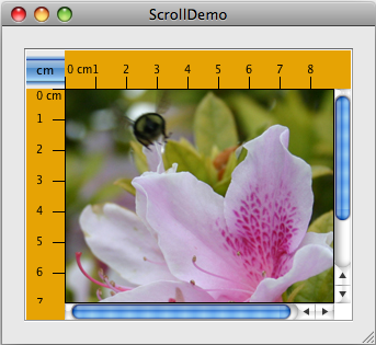 原始的、不可访问的ScrollDemo的快照。